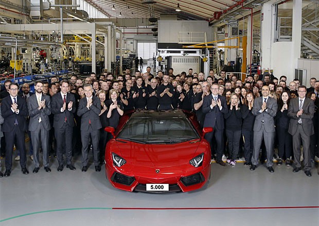 Jubileuszowe Lamborghini Aventador nr 5000