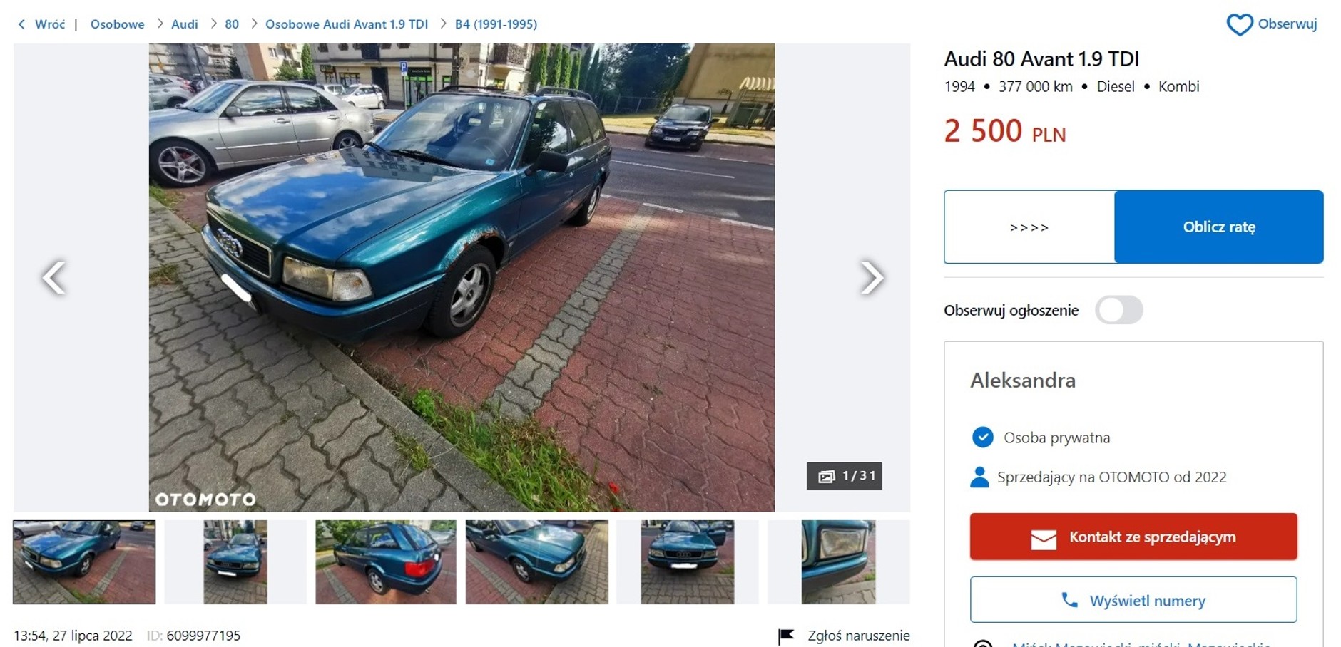 Audi 80 Avant Otomoto