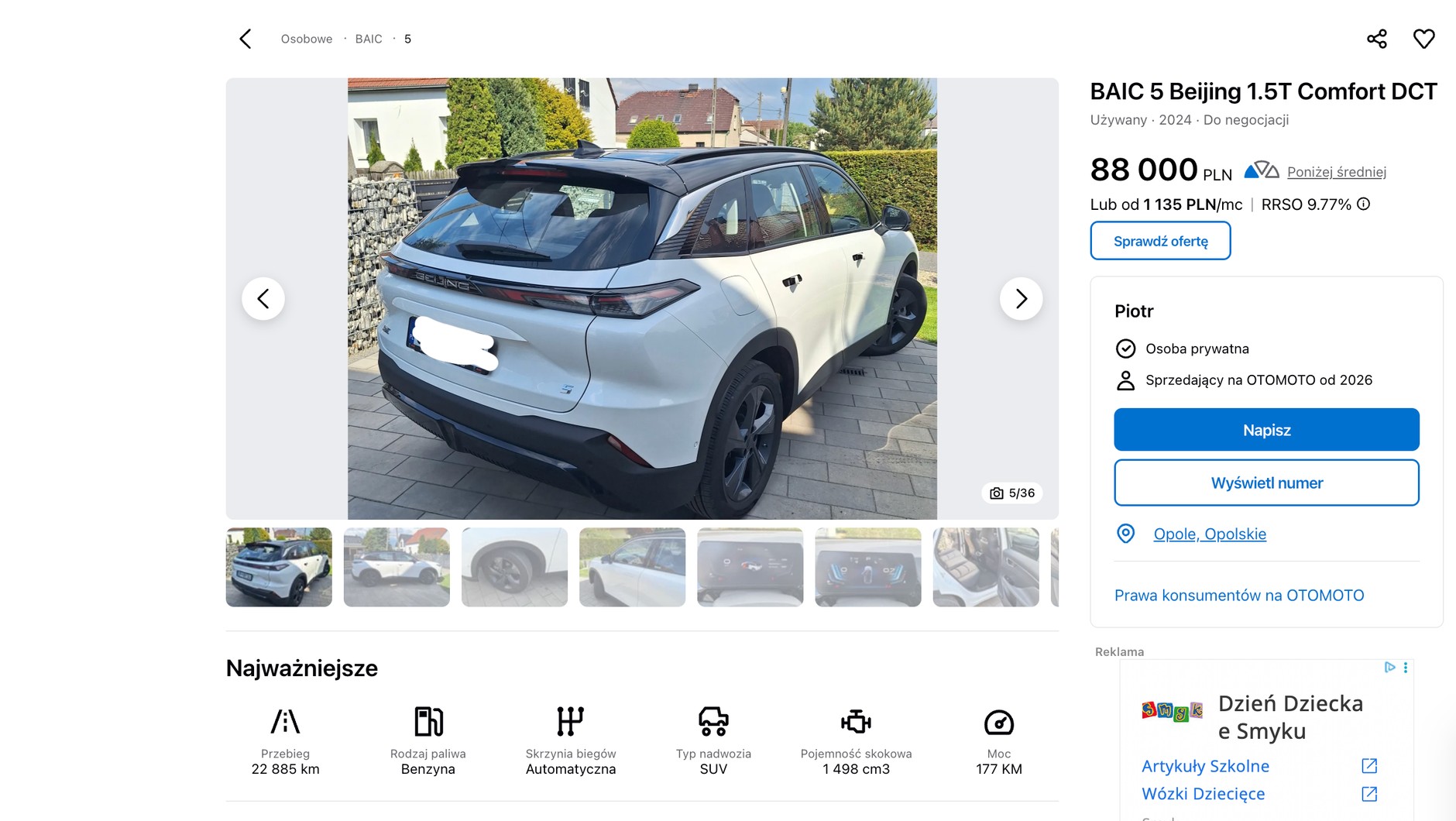 Za 88 tys. zł można mieć rodzinnego SUV-a w stanie "jak nowy", a nawet "lepszy niż nowy"