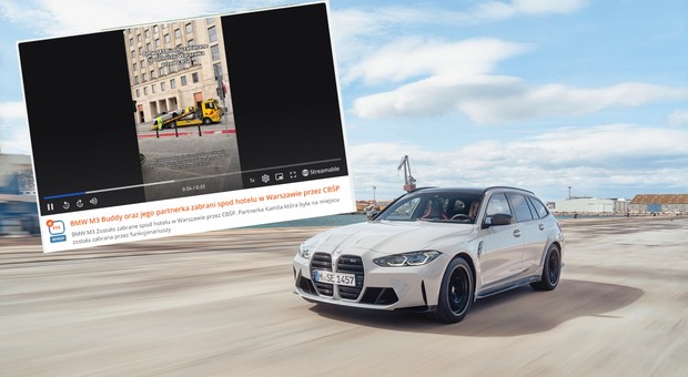 Znany youtuber Budda zatrzymany przez CBŚP. Odholowali mu BMW M3