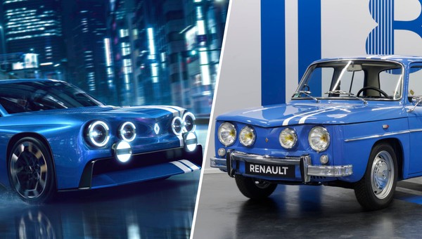Renault 8 Gordini Concept i klasyczne Renault 8 Gordini