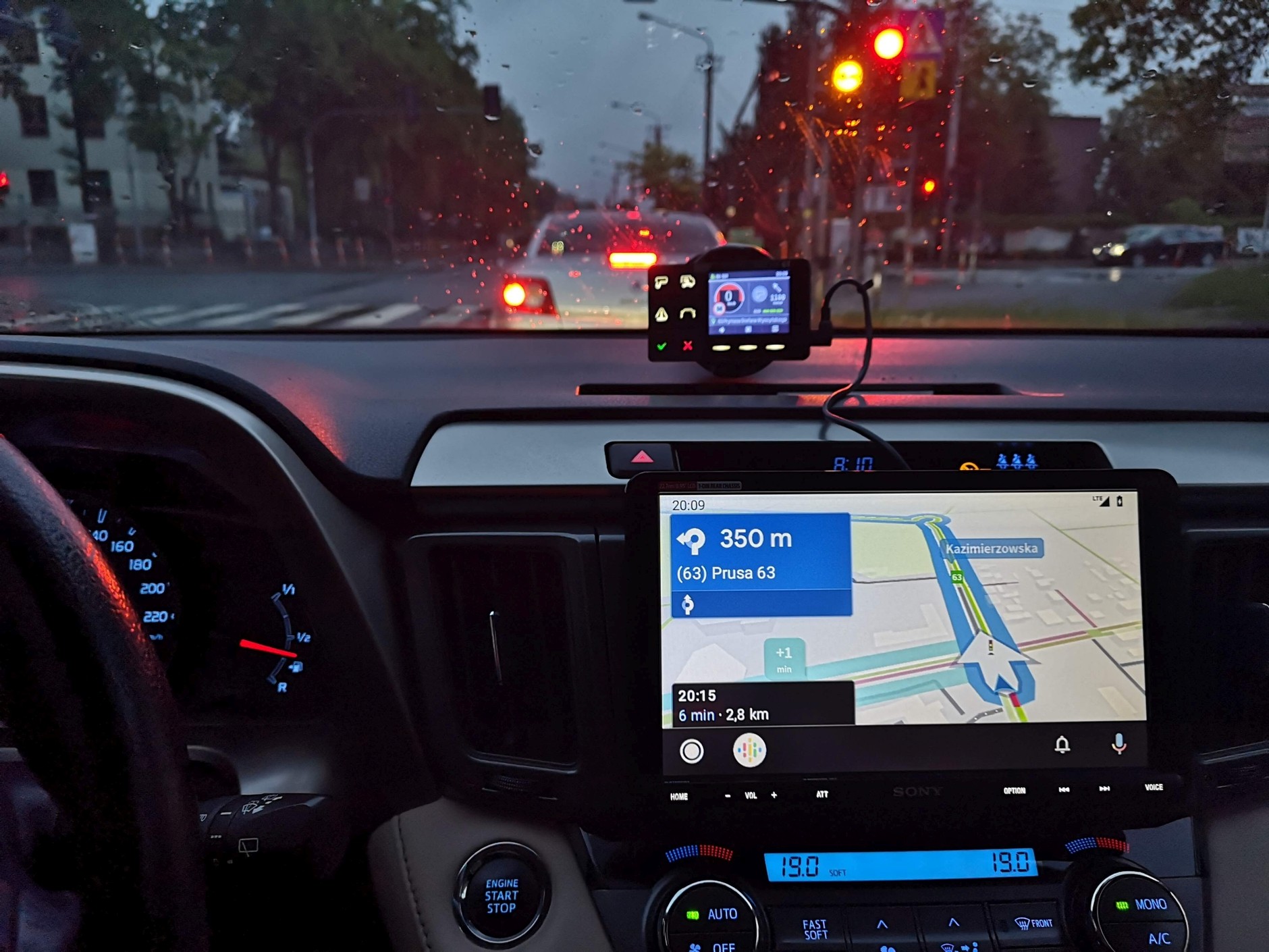 Test nawigacji Android Auto