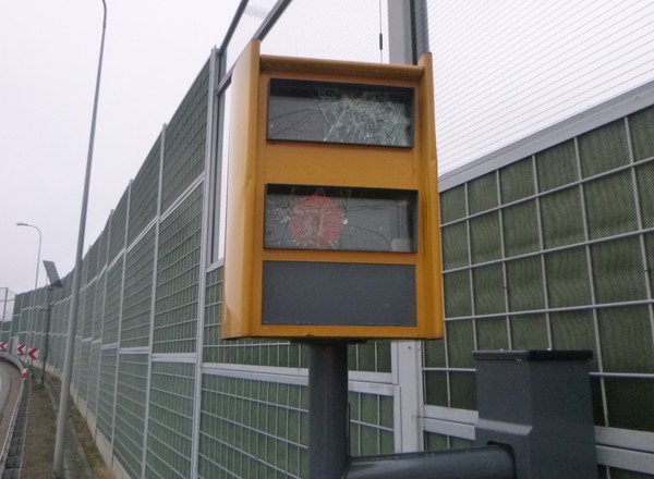 Pierwszy fotoradar na polskiej autostradzie został zniszczony