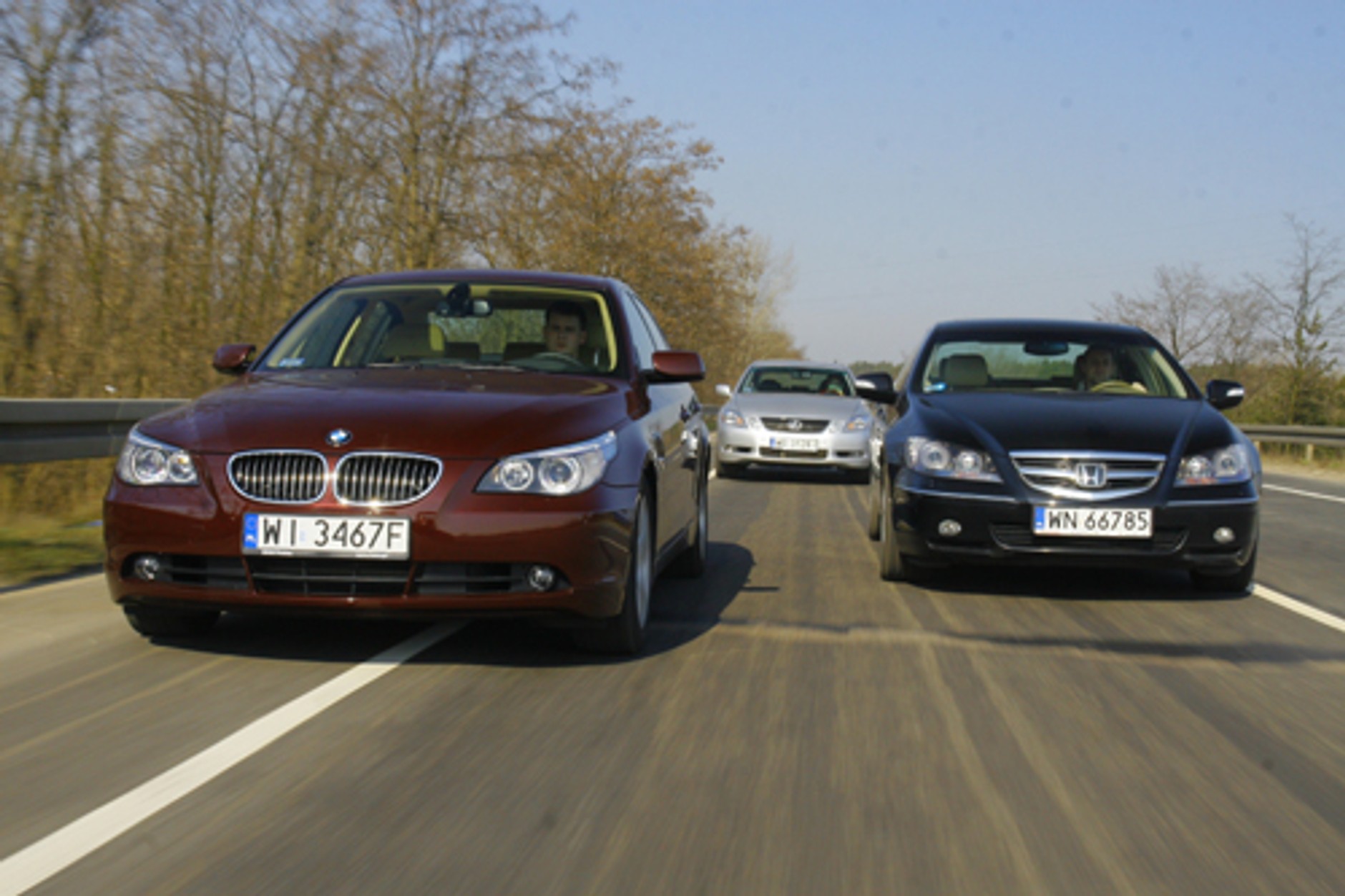 BMW serii 5, Honda Legend, Lexus GS 450h - Benzyna kontra prąd