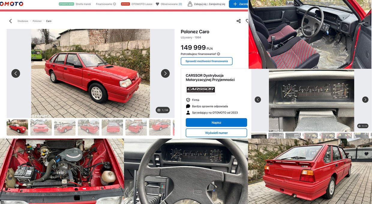 Polonez Caro z 1994 r. za jedyne 149 tys. 990 zł. To okazja, bo nowy kosztował miliony