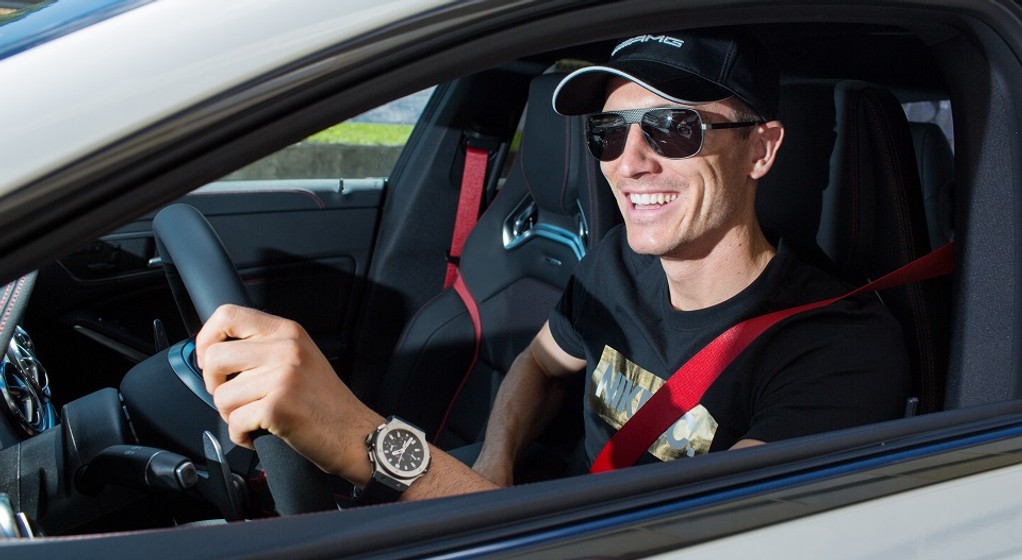 Robert Lewandowski za kierownicą najszybszych Mercedesów AMG