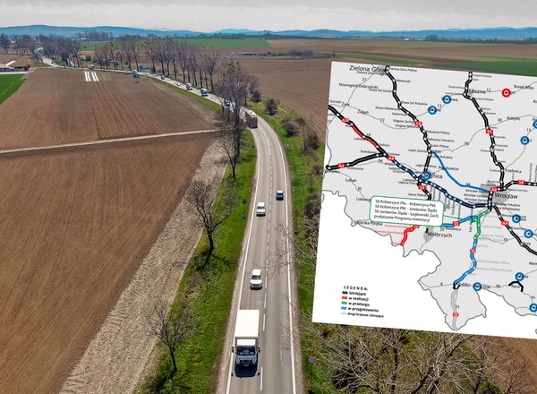 Zielone światło dla budowy S8 na południe od Wrocławia [MAPA]