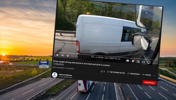 Brytyjska policja zaskakuje kierowców. Nagrywa ich z nieoznakowanej ciężarówki