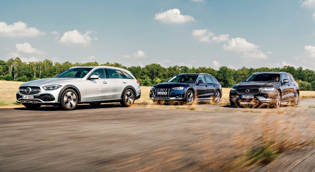 Porównanie klasy premium: Audi A4 Allroad, Mercedes klasy C All Terrain i Volvo V60 Cross Country