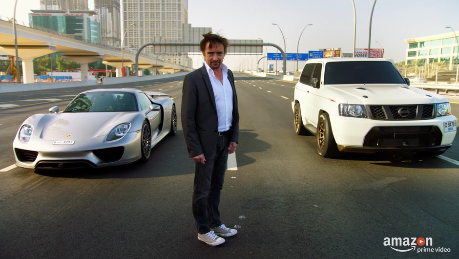 Porsche 918 Hybrid vs Nissan Patrol z Dubaju...
