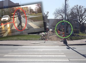 Na środku przejścia "zrobił Jacksona". Kierowcy nie wytrzymali [WIDEO]