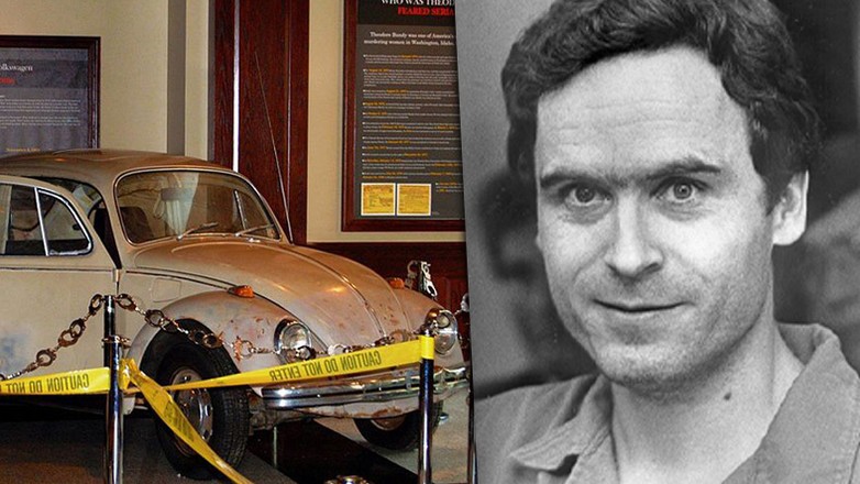 Volkswagen Beetle, popularny Garbus należący do seryjnego mordercy Teda Bundy'ego.