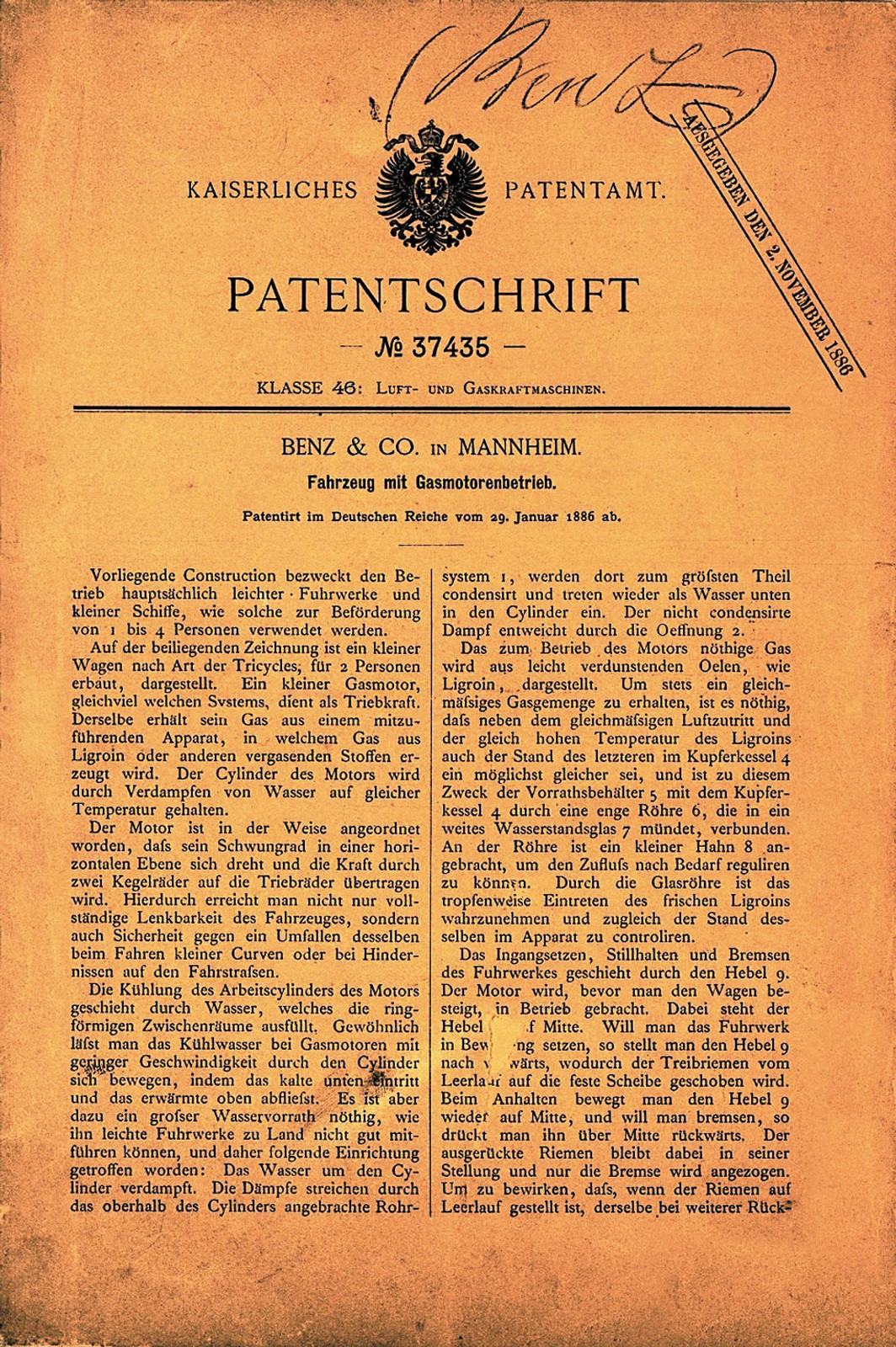 Pierwszy samochód świata