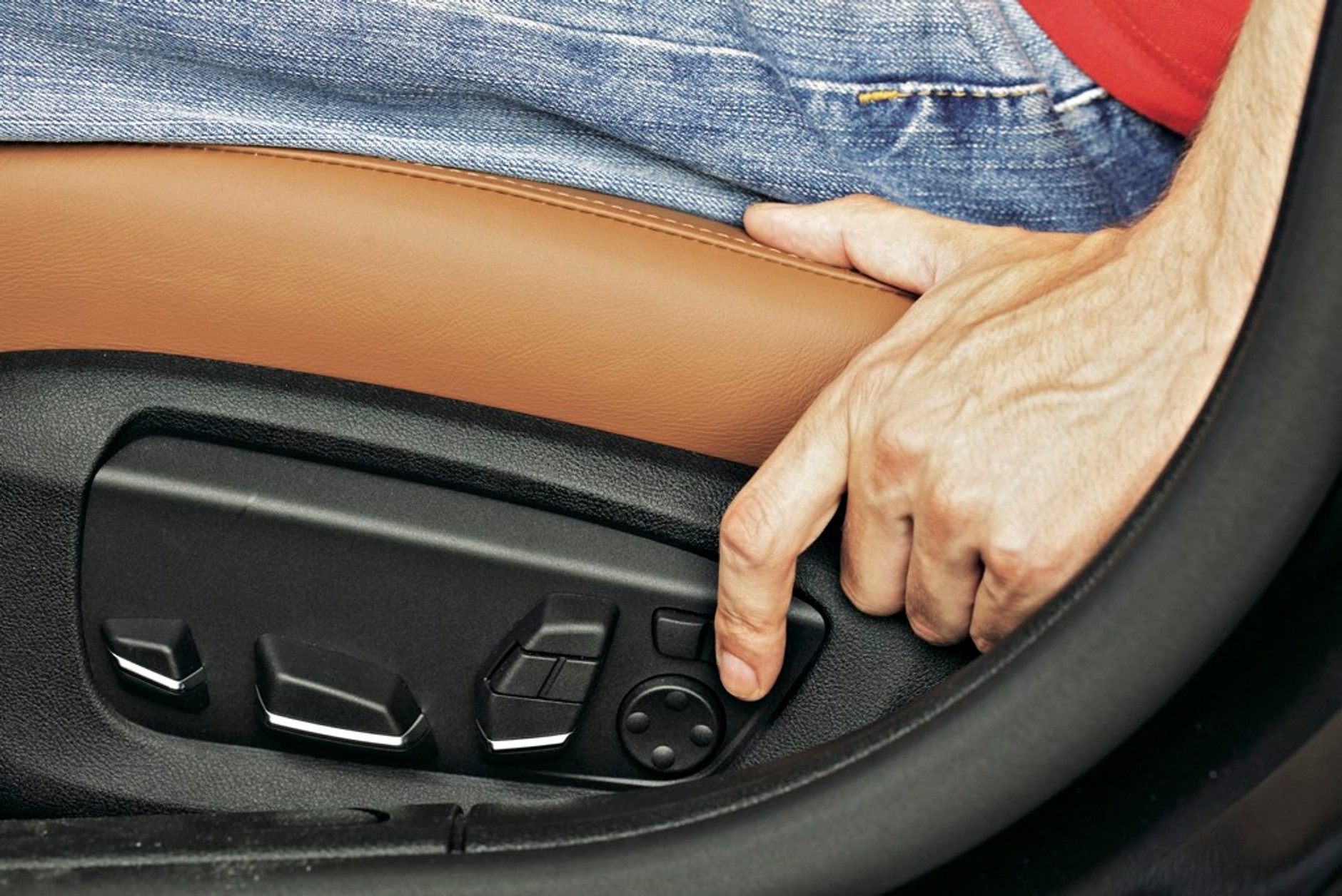 BMW serii 7 przyciski regulacji fotela