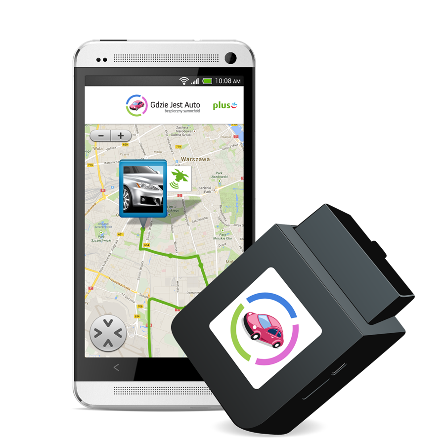 Lokalizator GPS w formie modułu OBD2 i aplikacja w telefonie