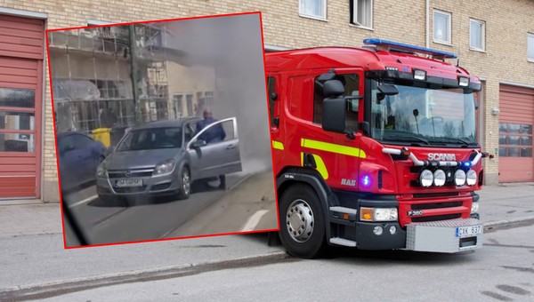 Kierowca pomógł uniknąć poważnego pożaru