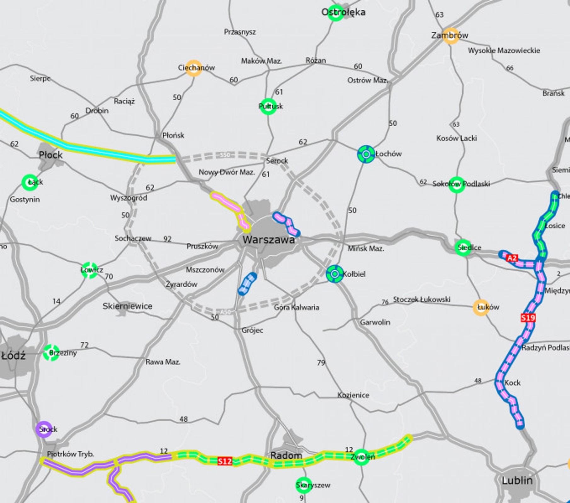 Plany nowych dróg na Mazowszu