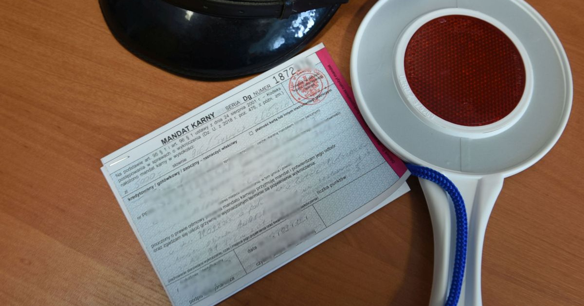 Mandat karny na kwotę 5000 zł