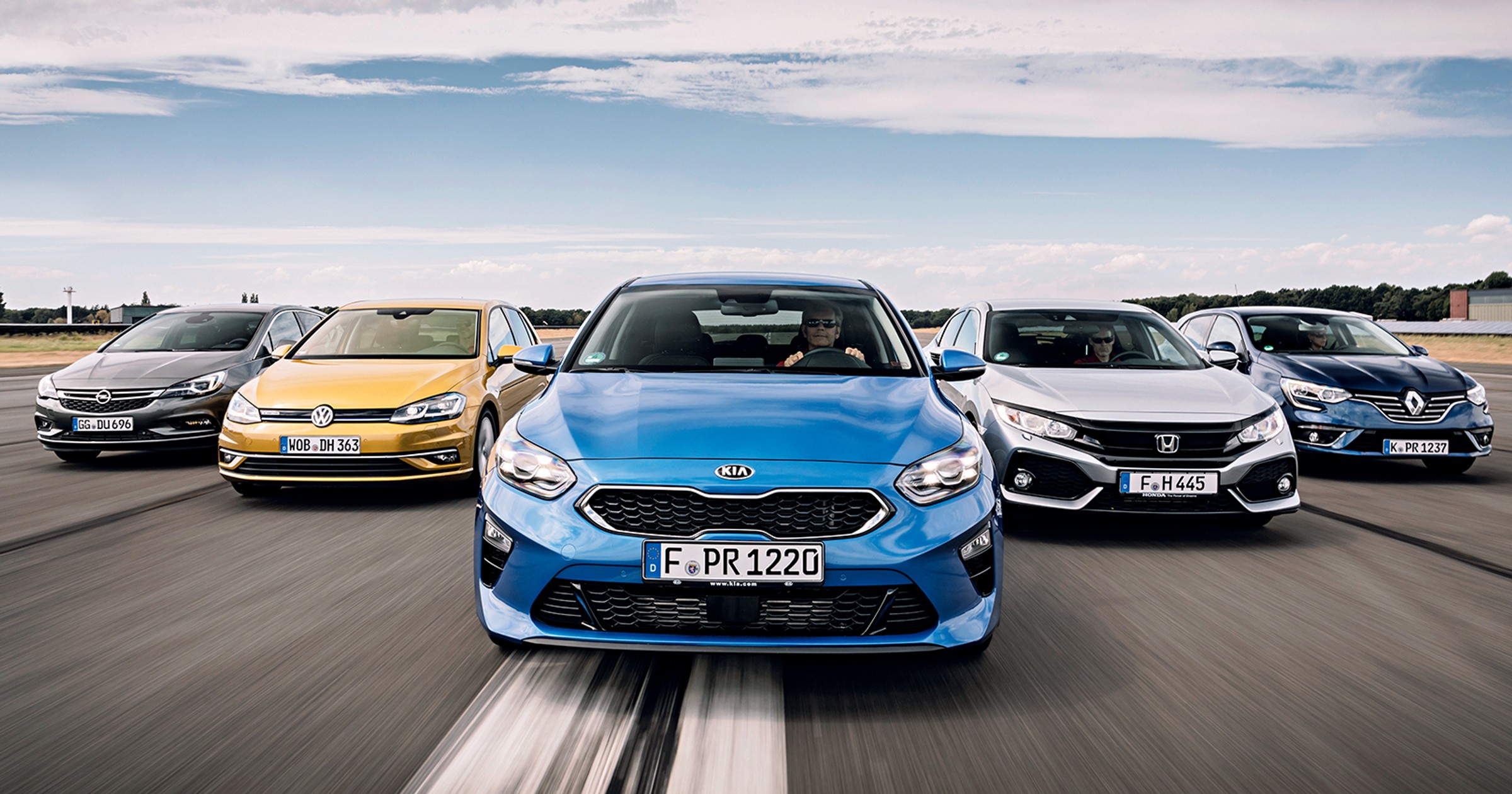 Kia Ceed kontra Renault Megane,Honda Civic,Volkswagen Golf i Opel Astra - który model będzie lepszym wyborem?