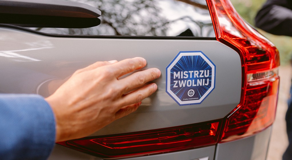 Naklejka "Mistrzu, zwolnij"