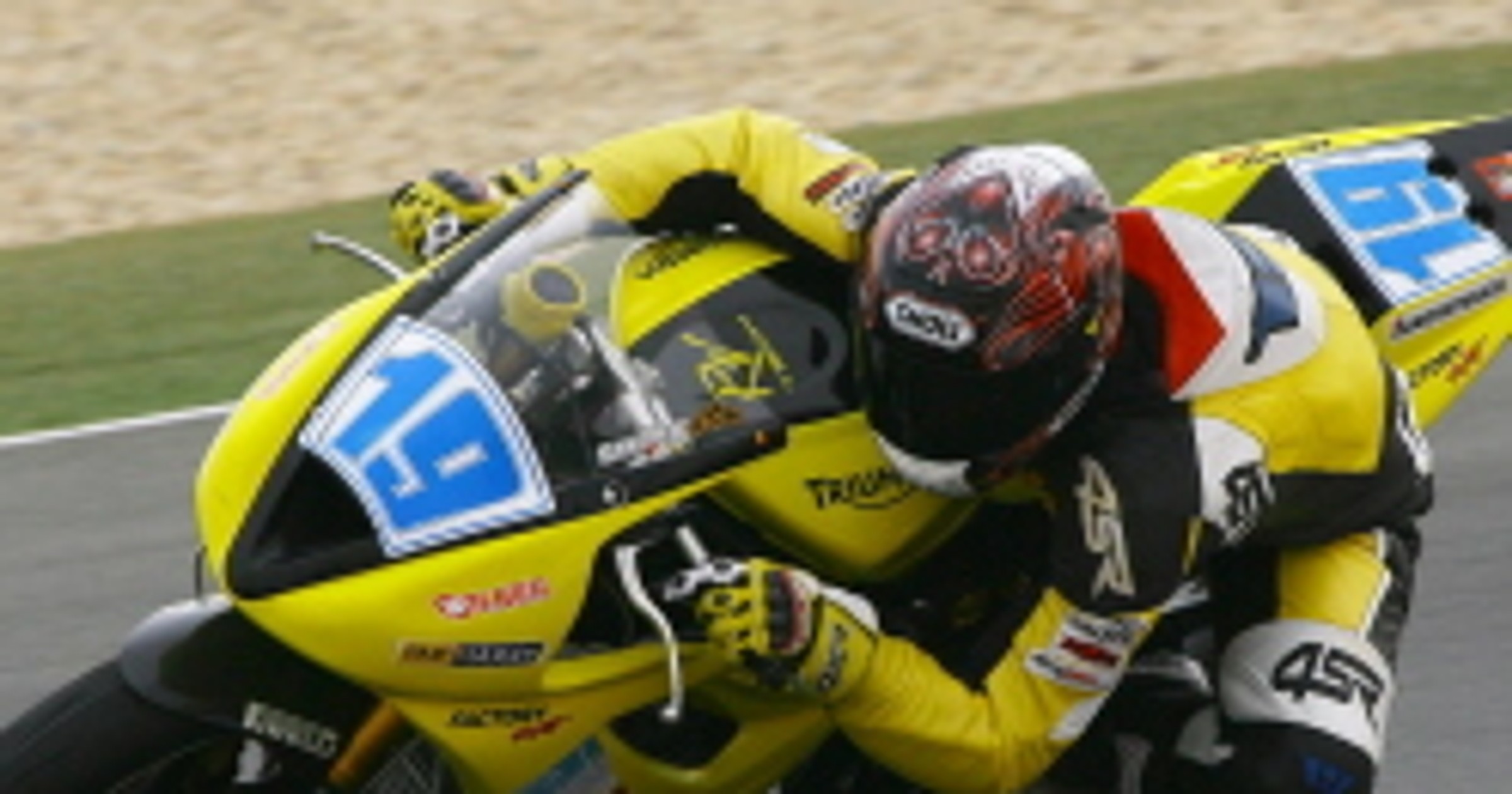 Upadek Pawła Szkopka podczas wyścigu na Losail w Katarze