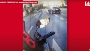 Szalony pościg potrąconego motocyklisty. Czy miał prawo? 