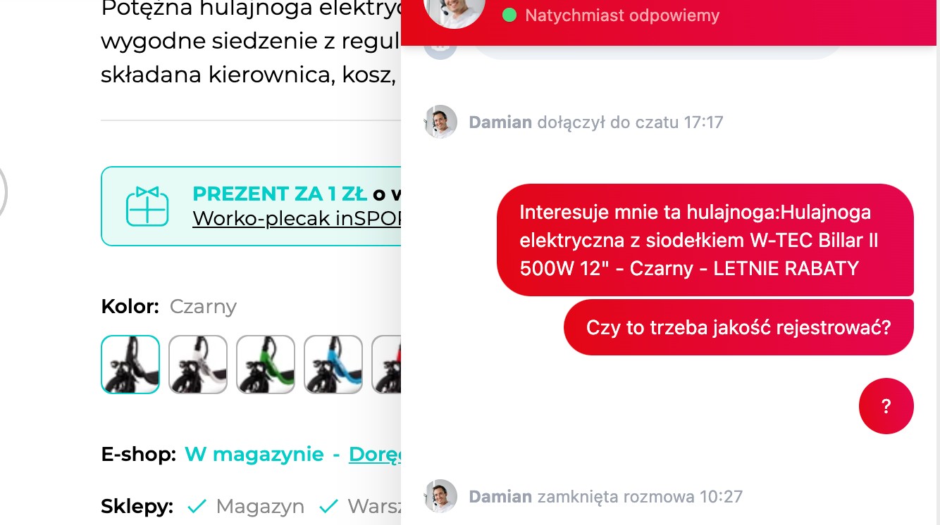 Sklep chętnie sprzeda, ale niekoniecznie poinformuje o wadach prawnych oferowanej hulajnogi