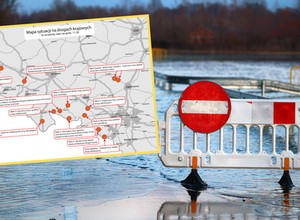 Powódź zablokowała drogi na południu Polski. Na tych odcinkach są utrudnienia [MAPA]