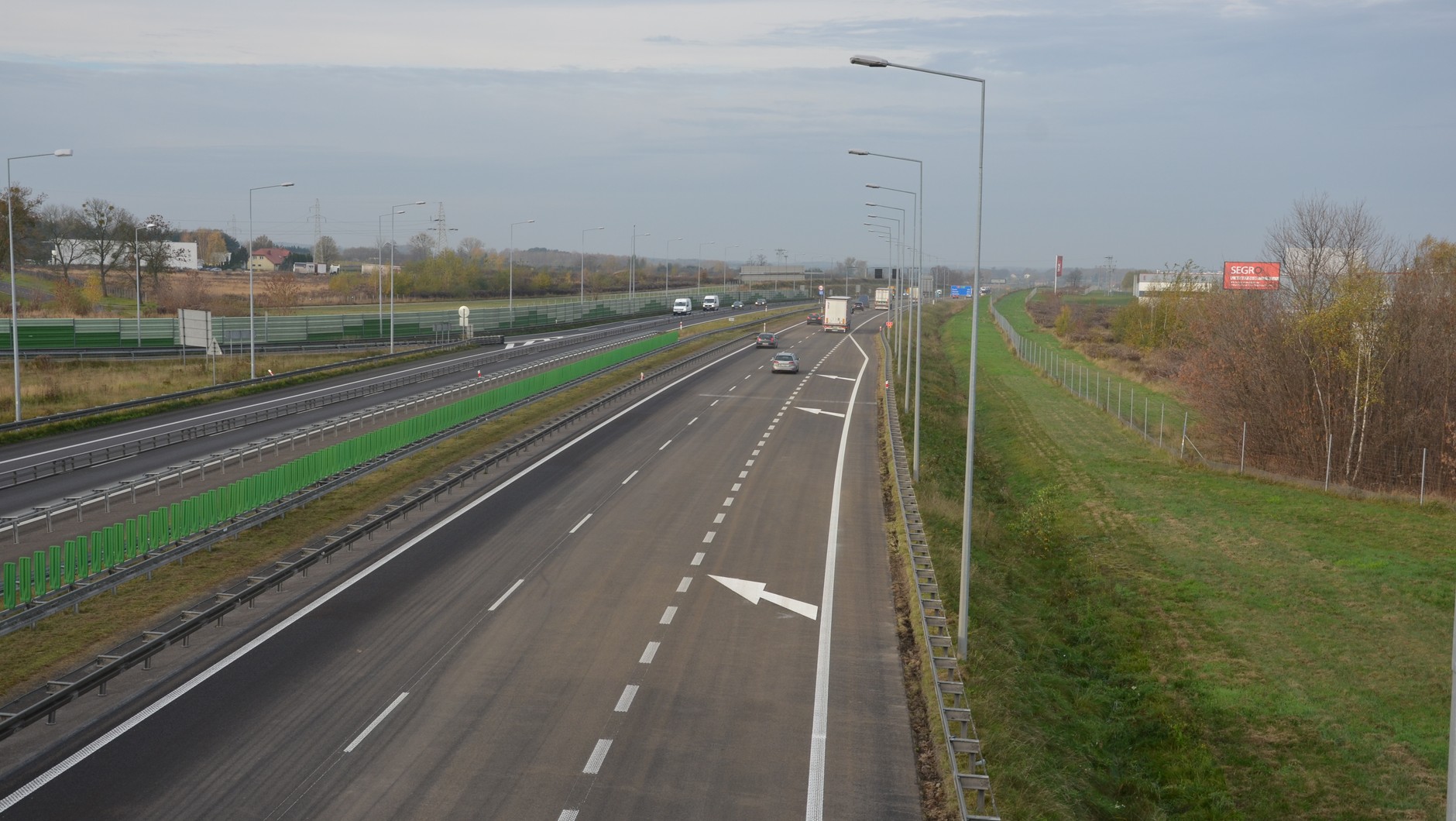 Autostrada A2 widok z góry
