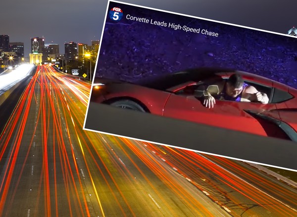 Pędził ponad 160 km/h i goniło go kilkanaście radiowozów. Wyszedł przez okno