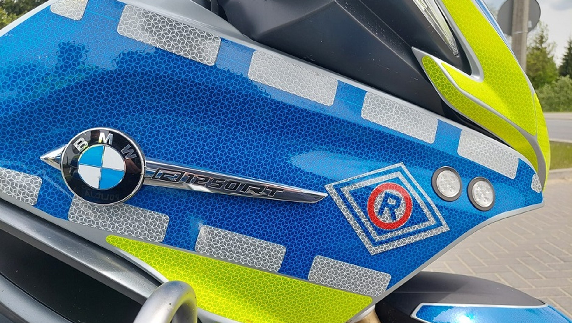 Motocykl bialskiej drogówki