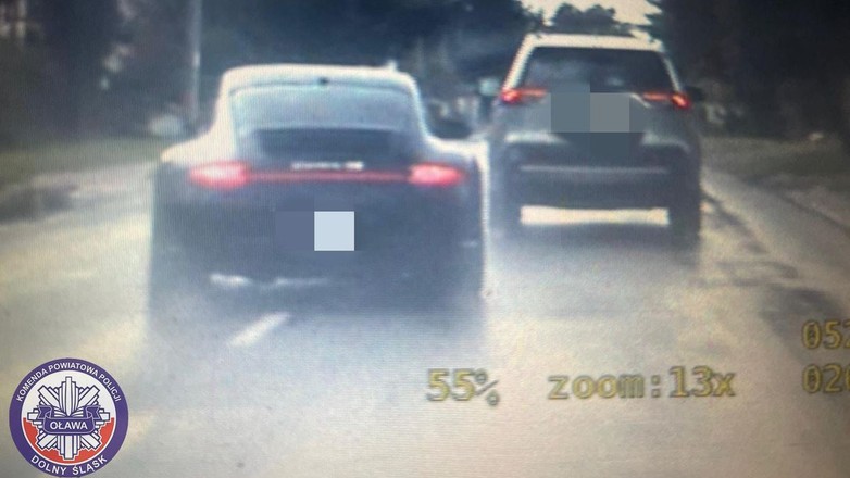 Kierowca Porsche uzbierał 23 punkty karne