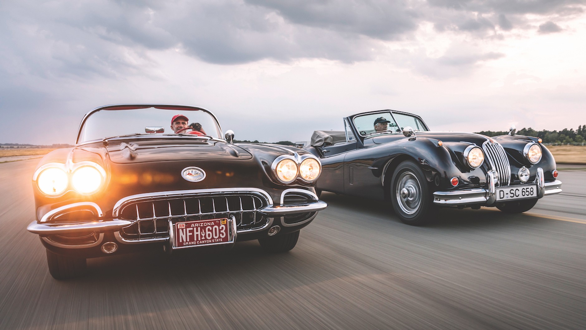 Corvette C1 kontra Jaguar XK140
