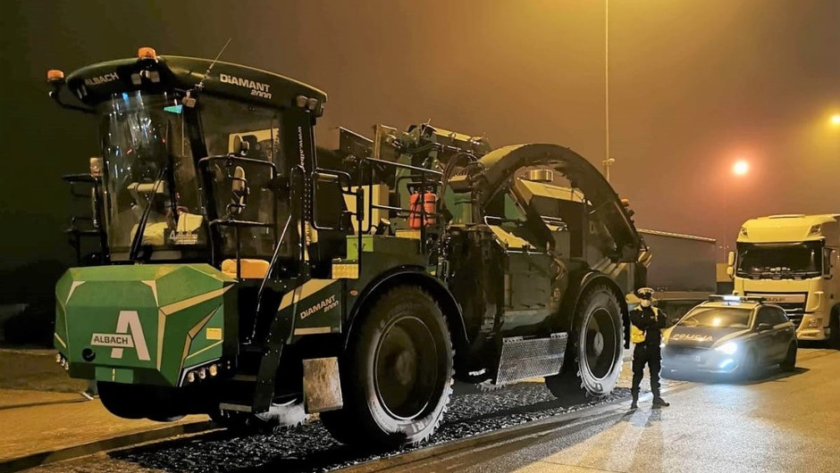 Taki stalowy drwal jechał autostradą A1