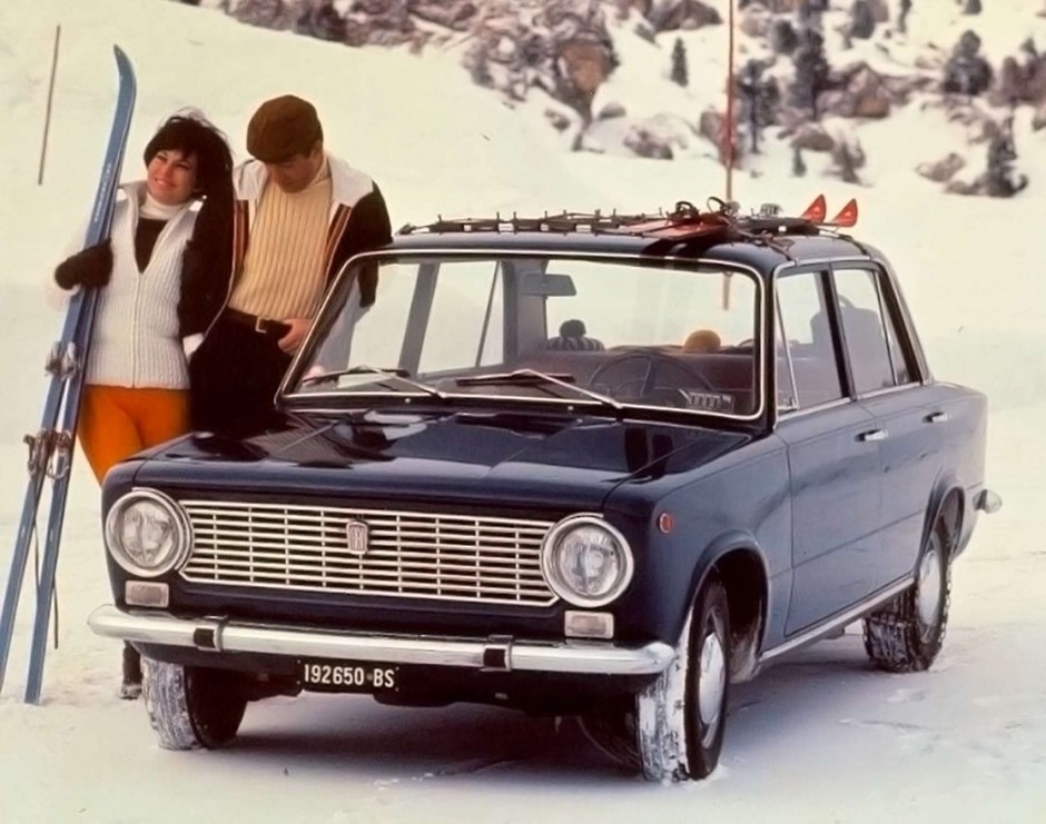 Zdjęcie opisane w firmowym archiwum Łady - prototyp czyli Fiat 124