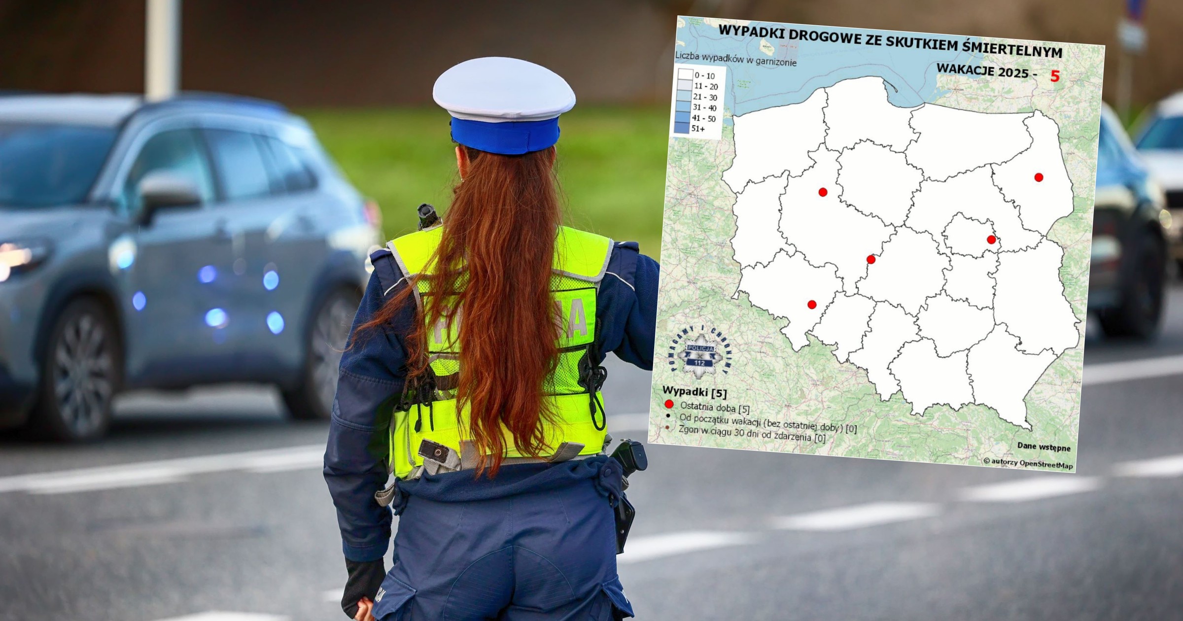 Na policyjnej mapie tragicznych wypadków drogowych pojawiły się już pierwsze czerwone punkty