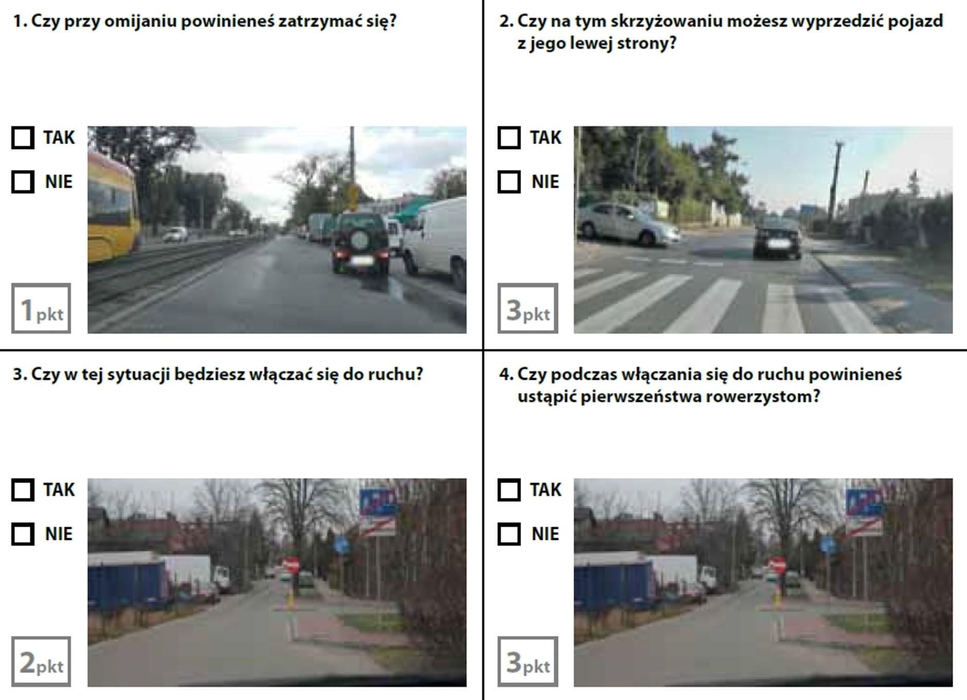 Egzamin teoretyczny na prawo jazdy - zestaw 8