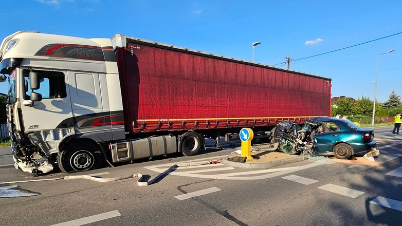 Wypadek w Ostrołęce