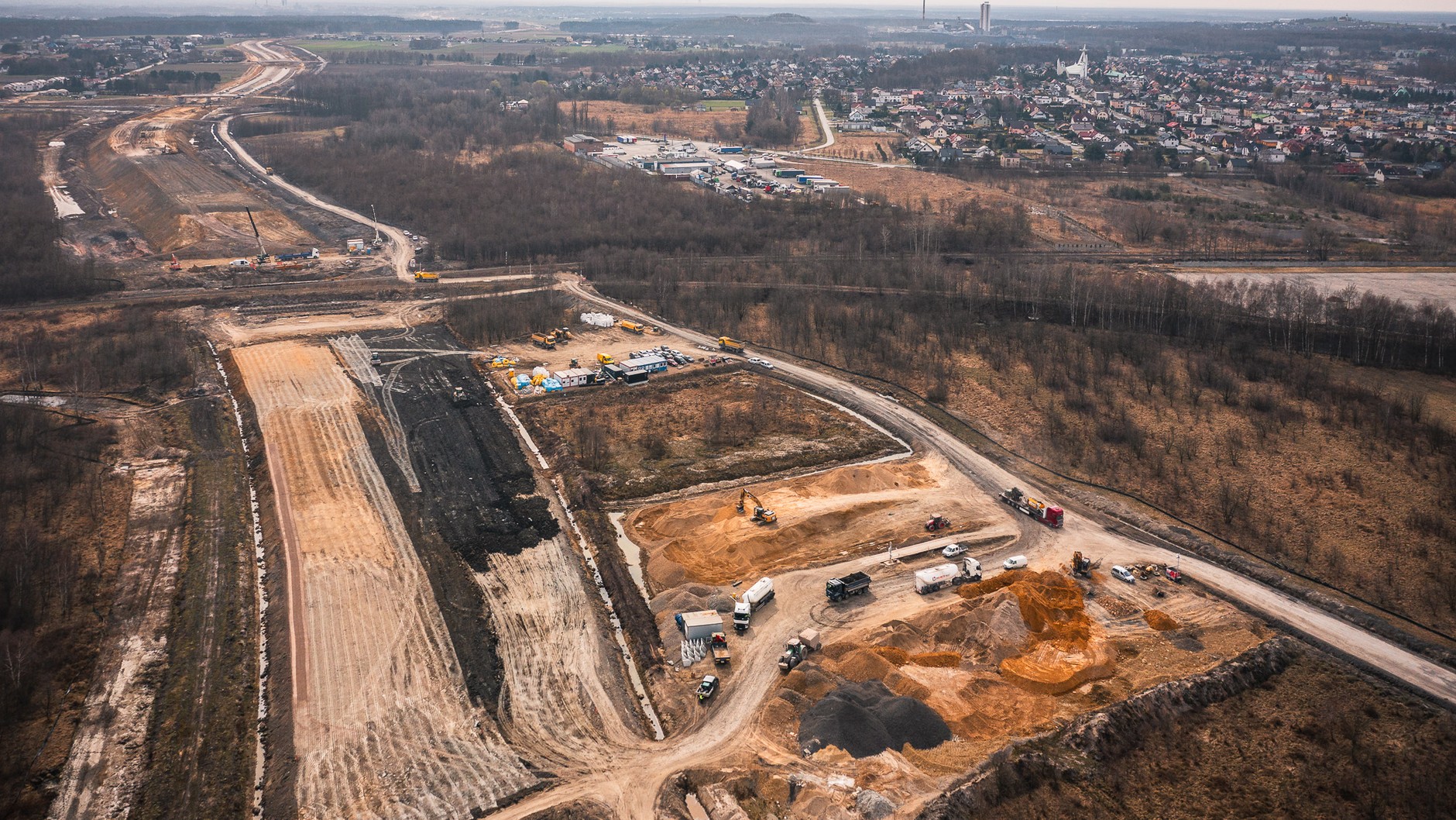 Prace przy budowie trasy S1 Mysłowice-Bieruń