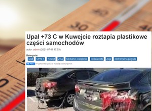 Plastikowe elementy samochodów topią się z powodu upałów? Sprawdź, dlaczego to fake news