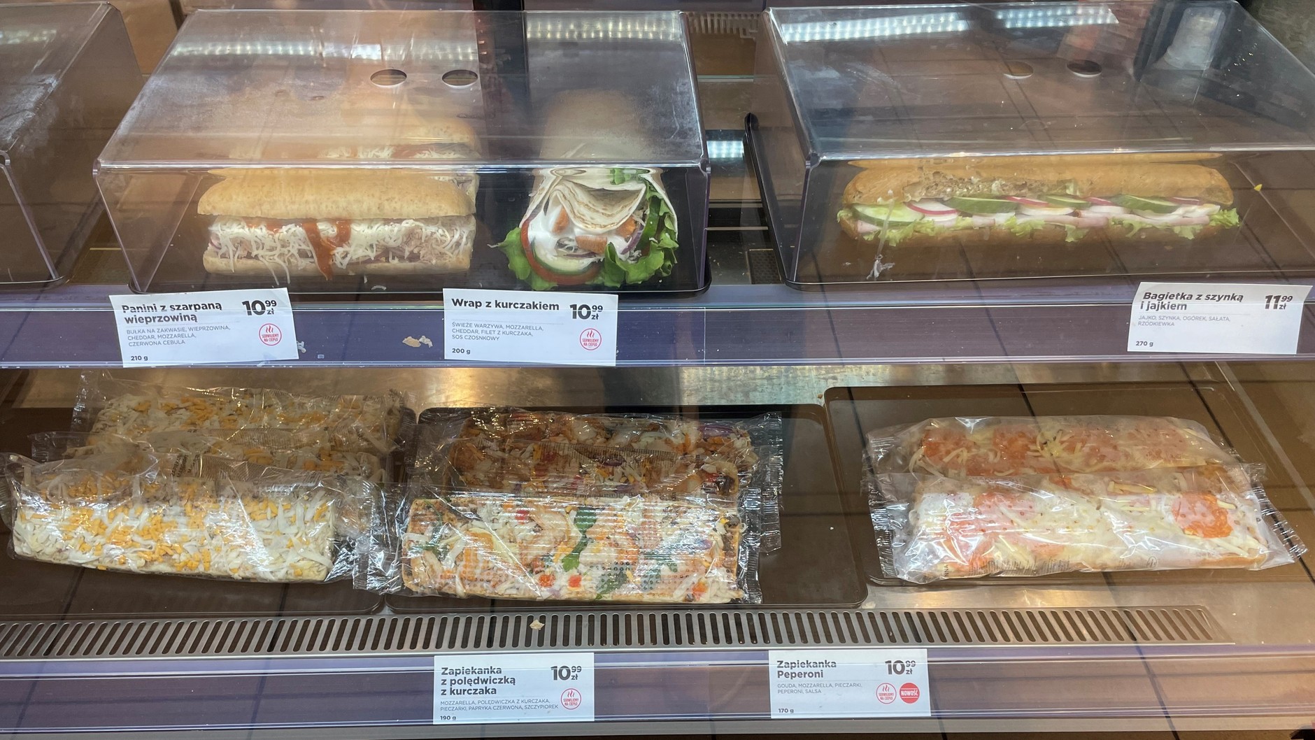 Kanapki na stacji Circle K