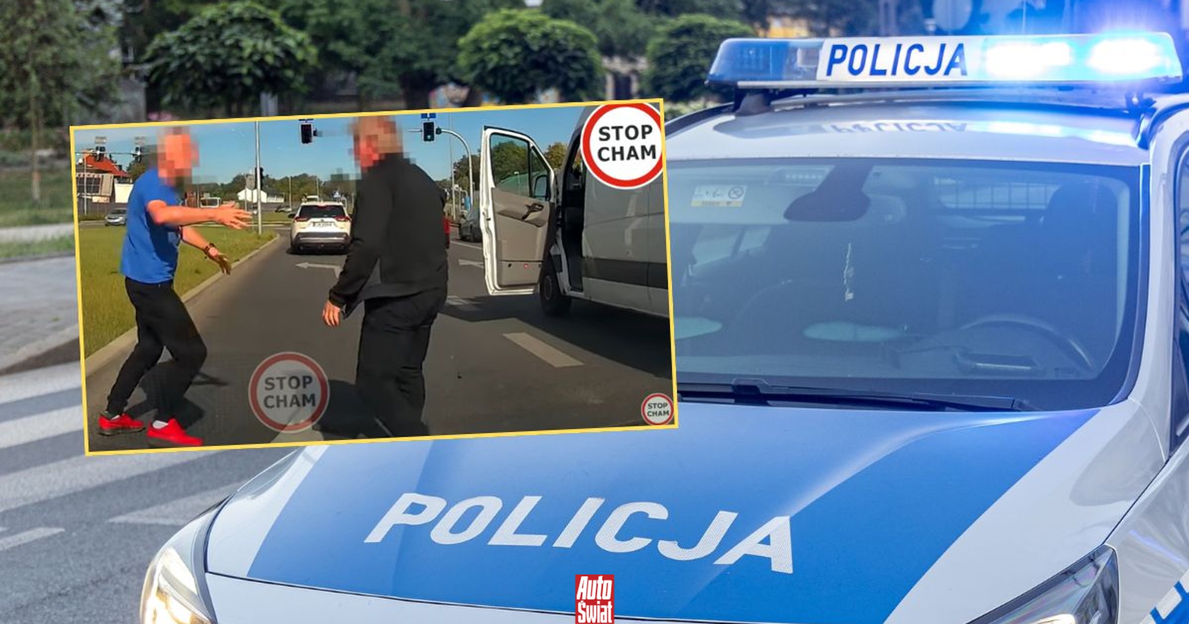 Policja szuka kierowców z nagrania. Pobili się na środku drogi [WIDEO]