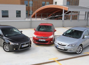 Mitsubishi Lancer kontra Citroen C4 i Opel Astra: kompakty tylko na pozór podobne