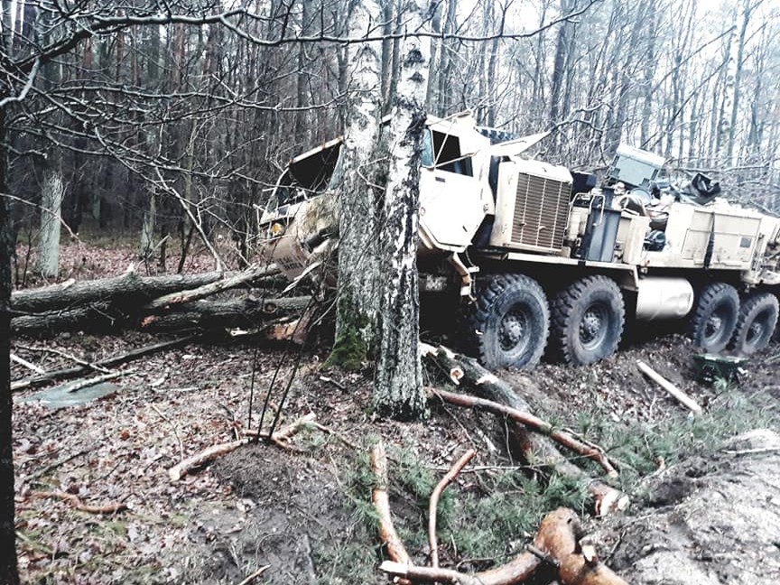 Wypadek pojazdu amerykańskiej armii