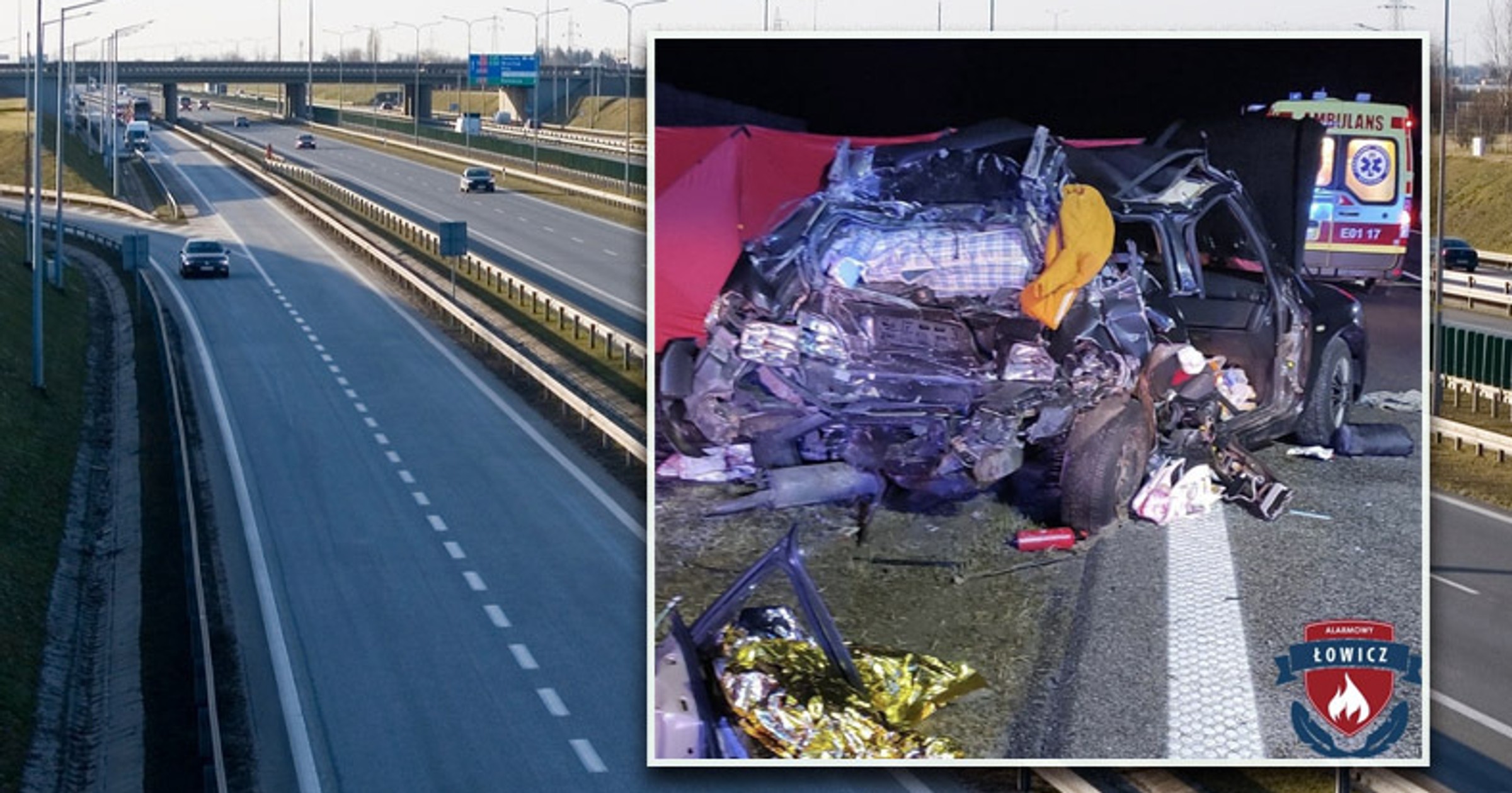 Tragiczny wypadek na A2