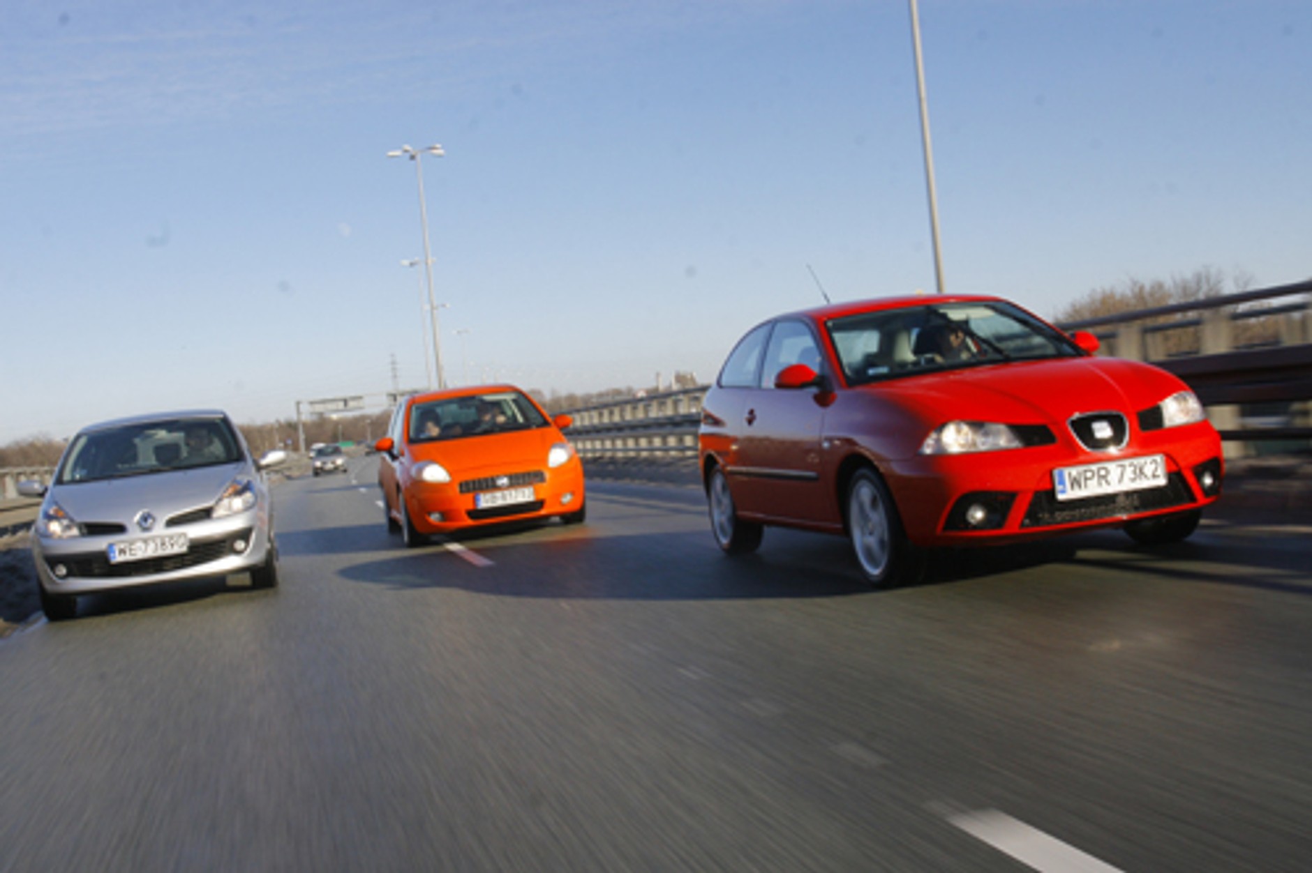 Fiat Grande Punto, Seat Ibiza, Renault Clio - Miejscy sprinterzy