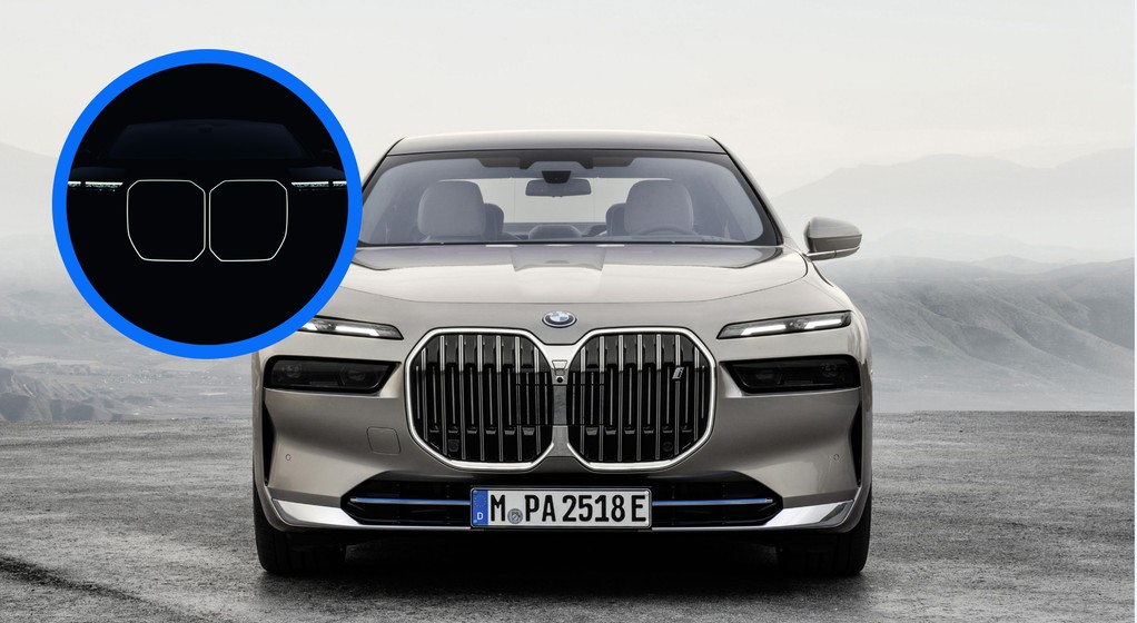 BMW serii 7 (7. generacja; w kółku zapowiedź wersji po modernizacji)