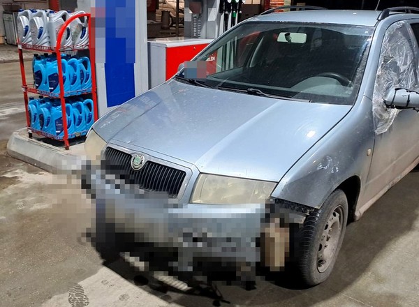 Jechał wrakiem po drodze. Zdziwił się, gdy zatrzymała go policja