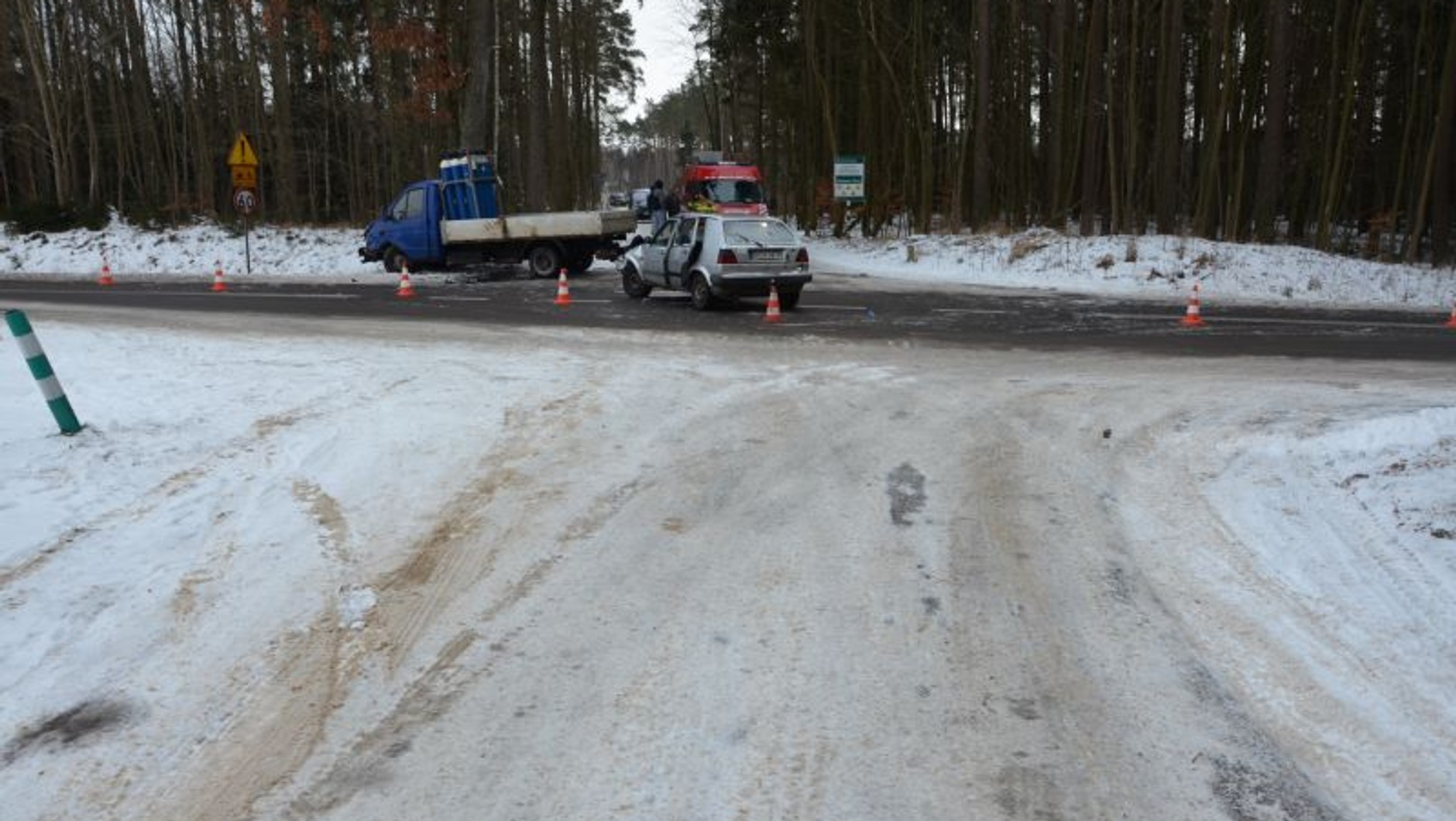 Kierowca Volkswagena spowodował wypadek. Przekroczył skalę alkomatu