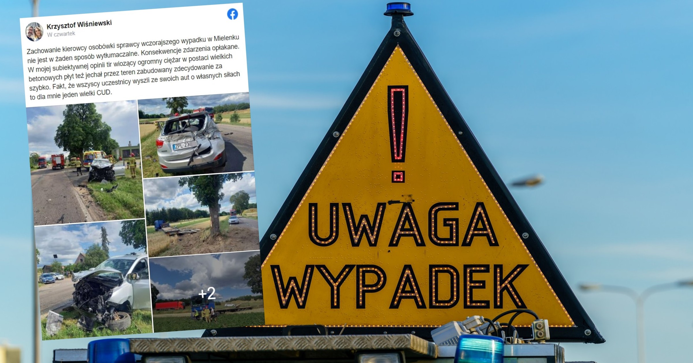 Wypadek w Mielenku Drawskim nieomal skończył się tragedią [WIDEO]